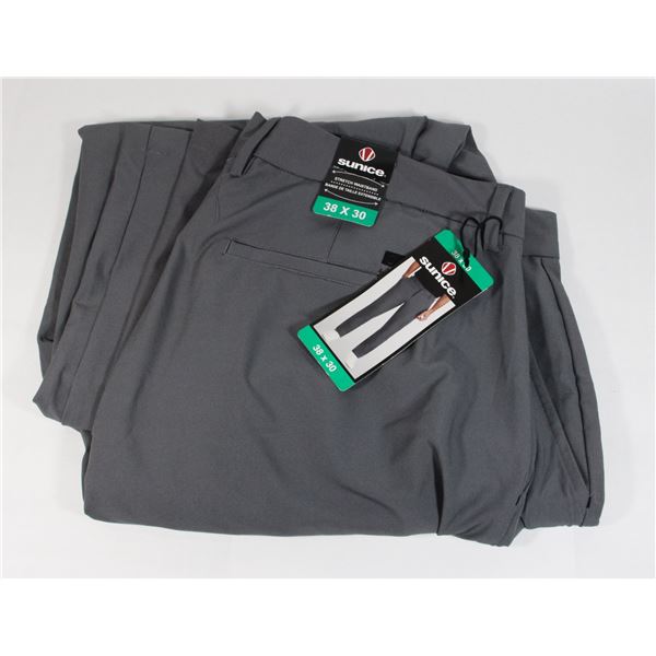38X30 SUNICE DRESS PANTS NEW GREY
