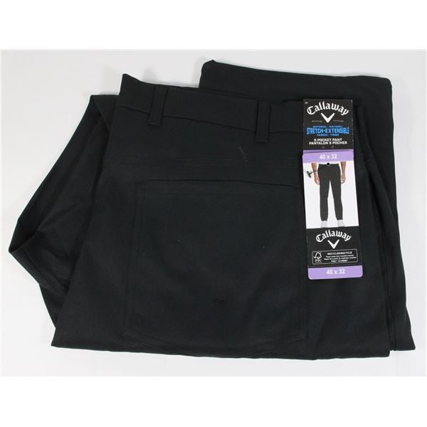 40X32 CALLAWAY PANTS BLACK NEW