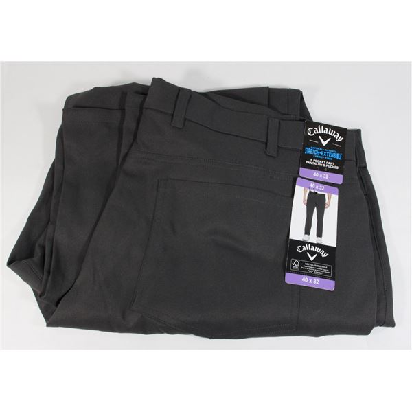 40X32 CALLAWAY DRESS PANTS DARK GREY