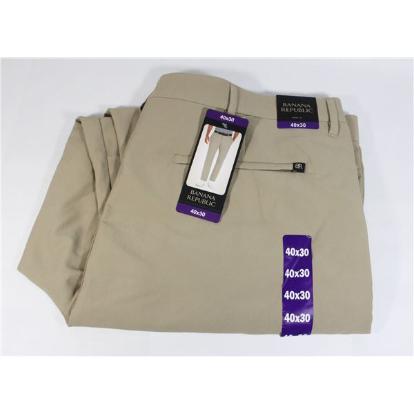 40X30 BANANA REPUBLIC PANTS TAN NEW