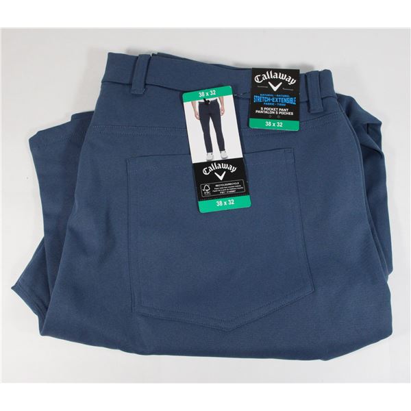 38X32 CALLAWAY DRESS PANTS BLUE