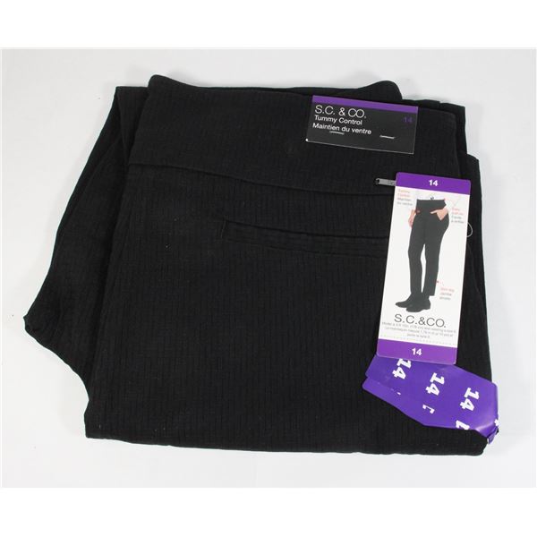 S.C.&CO SIZE 14 PANTS BLACK