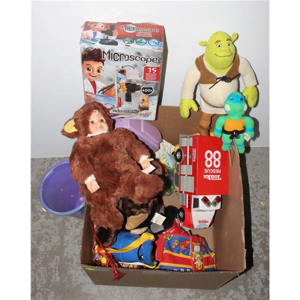 BOX OF KIDS TOYS, SOME VINTAGE