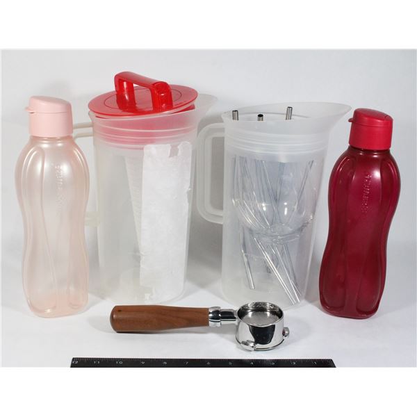 LOT OF TUPERWARE AND OTHER HOME UTENSILS