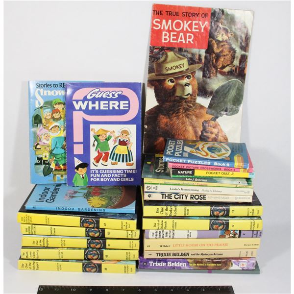 BOX OF ASSORTED VINTAGE CHILDRENS BOOKS