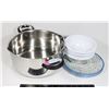 Image 1 : KITCHEN POT WITH INDOOR/ OUTDOOR DISHES