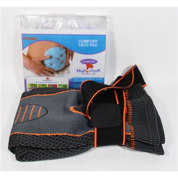 COMFORT HEAT PAD + LEG COMPRESSION SLEEVES