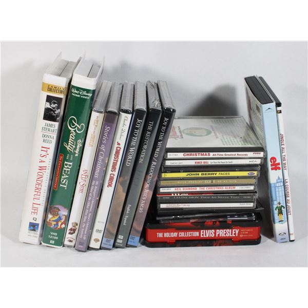 BUNDLE OF CHRISTMAS THEMED MIXED MEDIA