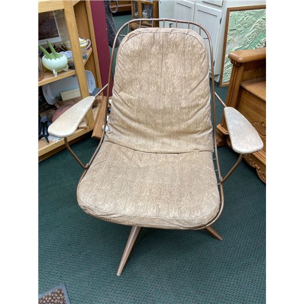 VINTAGE MID-CENTURY MODERN HOMECREST SWIVEL ROCKER LOUNGE CHAIR