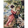 Image 2 : VINTAGE FRAMED VICTORIAN NEEDLEPOINT TAPESTRY PICTURE