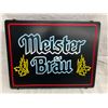 Image 2 : MEISTER BRAU LIGHTED BAR SIGN - WORKS!