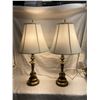 Image 2 : MATCHING BRASS LAMPS, PAIR