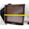 Image 11 : ASHLEY BONDED LEATHER STORAGE AND SERVING TRAY OTTOMAN