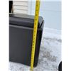 Image 15 : ASHLEY BONDED LEATHER STORAGE AND SERVING TRAY OTTOMAN