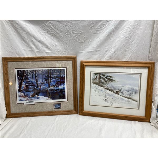 MATTED AND FRAMED NORTHWOODS PRINTS BY WELL-KNOWN/FAMOUS MINNESOTA ARTISTS