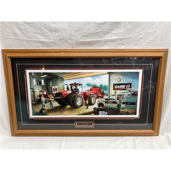 MATTED, FRAMED, AND SIGNED "DEALING RED" PRINT BY CHARLES FREITAG