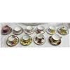 Image 1 : TEACUPS AND SAUCERS, LOT OF 10 PAIR