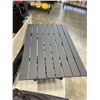 Image 3 : NEW BLACK METAL ROLLING FOLD UP CAMP TABLE, 27 X 18 IMNCH