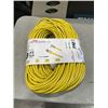 Image 1 : NEW 200FT HEAVY DUTY INDOOR OUTDOOR 3 WIRE EXTENSION CORD, YELLOW 14AWG