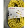 Image 3 : NEW 200FT HEAVY DUTY INDOOR OUTDOOR 3 WIRE EXTENSION CORD, YELLOW 14AWG