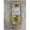 Image 1 : NEW 25FT HEAVY DUTY INDOOR OUTDOOR 3 WIRE EXTENSION CORD, YELLOW 14AWG
