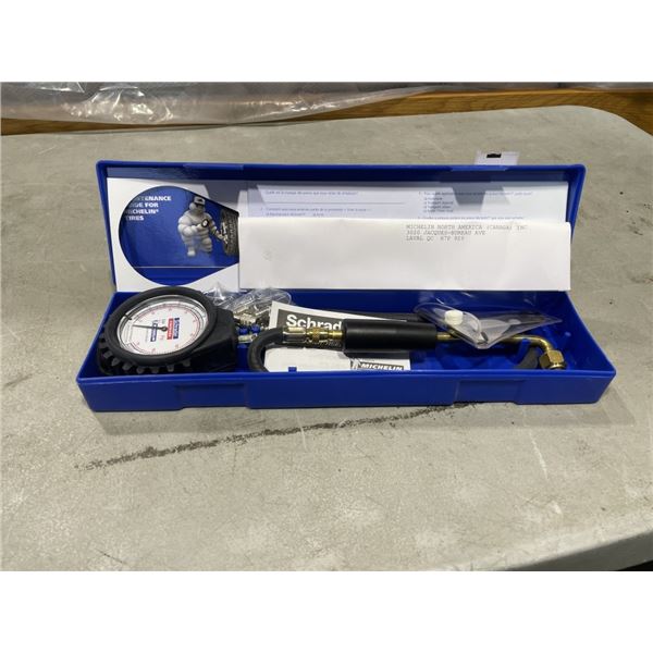 NEW SCHRADER MICHELIN HEAVY DUTY TIRE PRESSURE GAUGE 170PSI