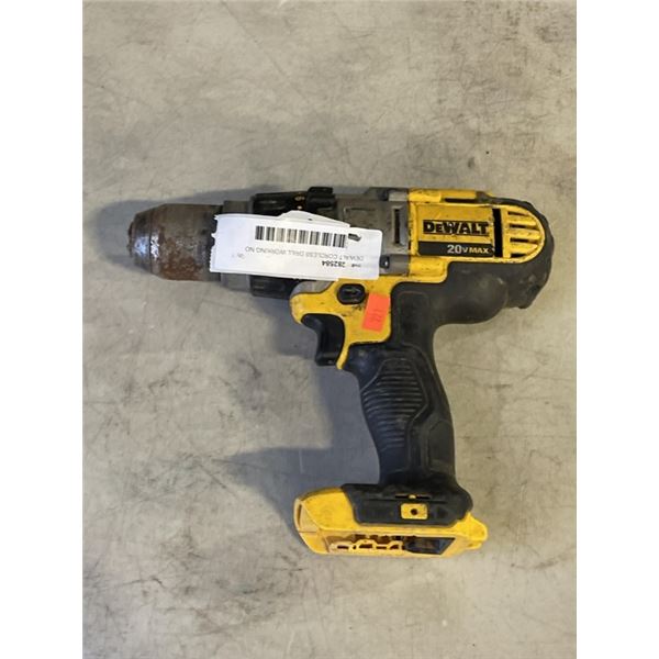 DEWALT CORDLESS DRILL WORKING NO BATTERY