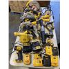 Image 1 : TOTE OF ASSORTED DEWALT POWER TOOLS