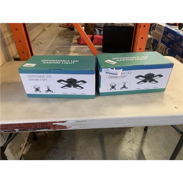 2 NEW DEFORMABLE GARAGE LIGHTS