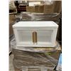 Image 1 : 3 PLASTIC 2 DOOR STACKING STORAGE CABINETS, 25.6 X 15 INCH