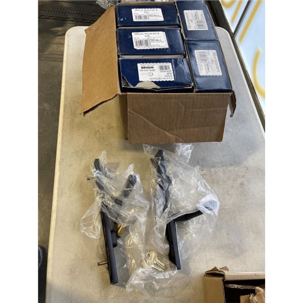 FIVE NEW WEISER SETS AND ASSA ABLOY DOOR HANDLE