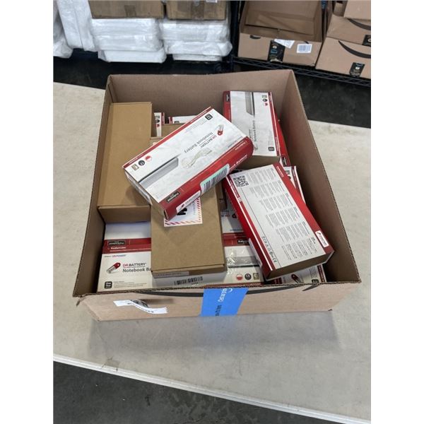 12 ASSORTED NEW DR. BATTERY LAPTOP BATTERIES