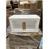 Image 1 : 3 PLASTIC 2 DOOR STACKING STORAGE CABINETS, 25.6 X 15 INCH