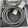 Image 2 : 2 NEW PAIRS OF 6-FT STAINLESS STEEL APPLIANCE FILL HOSE AND TWO 8-FT HYBRID VENT DRYER HOSE WITH CLA