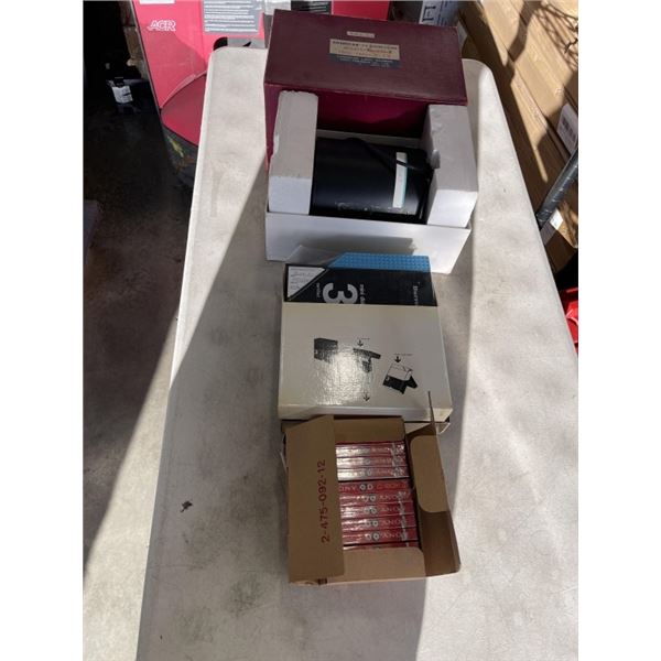 VINTAGE COSMICAR TV ZOOM LENSE AND BURROUGHS MINI DISK 3, AND NEW SONY C-60K TAPES