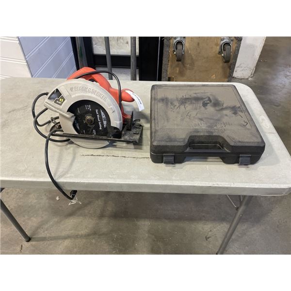 BLACK AND DECKER CIRCULAR SAW AND WAGNER CORDLESS DRILL IN CASE