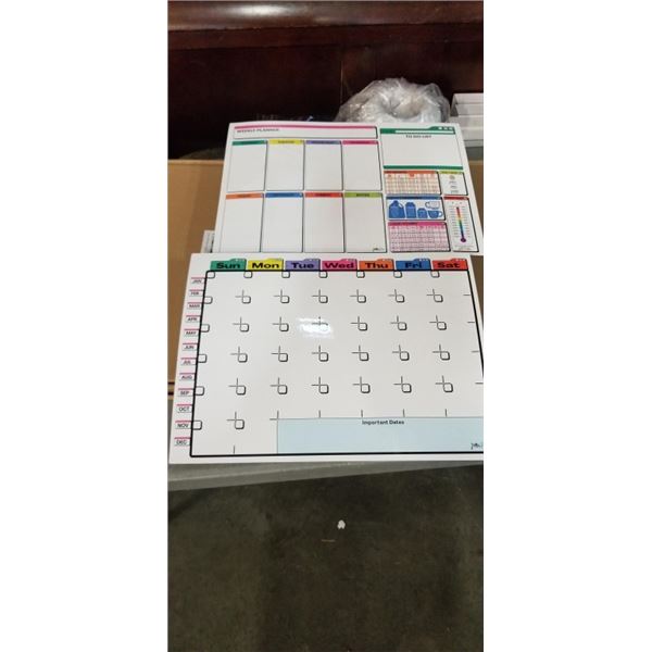 6 NEW MAGNETIC 2PC CALENDAR SETS WITH MARKERS, 16X 12 INCH