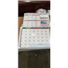 Image 1 : 6 NEW MAGNETIC 2PC CALENDAR SETS WITH MARKERS, 16X 12 INCH