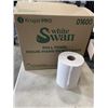 Image 1 : NEW CASE OF WHITE SWAN ROLL TOWEL, 8 INCH X 500FT, 12 ROLLS