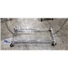 Image 2 : FOLDING CHROME ROLLING CLOTHES RACK