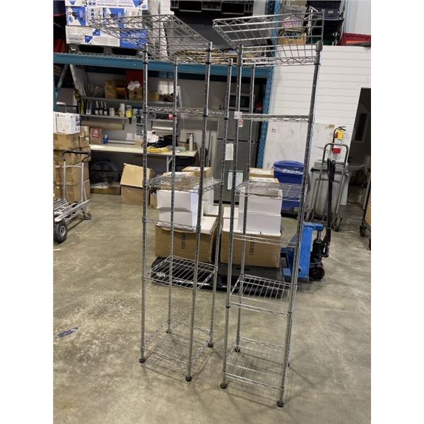 2  5 TIERED METAL SHELF 14"x14" x 6FT
