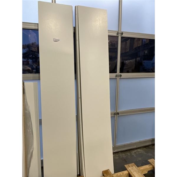 APPROX 25 NEW 15 X 84 ICNH WHITE MDF PANELS