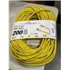 Image 1 : NEW 200FT HEAVY DUTY INDOOR OUTDOOR 3 WIRE EXTENSION CORD, YELLOW 14AWG