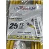 Image 2 : NEW 25FT HEAVY DUTY INDOOR OUTDOOR 3 WIRE EXTENSION CORD, YELLOW 14AWG