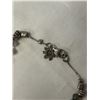 Image 2 : VINTAGE STERLING SILVER W/ BEADS AND NATURAL LABRADORITE STONES BRACELET, MARKED 925