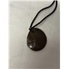 Image 3 : AMMONITE FOSSIL PENDANT W/ BLACK CORD NECKLACE