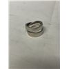 Image 1 : 925 STERLING SILVER DOUBLE RING BAND MARKED S925 MINI CYBER SIZE 8