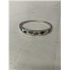 Image 1 : MEXICAN SILVER W/ ABELONE SHELL INLAY HINGED BANGLE