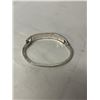 Image 2 : MEXICAN SILVER W/ ABELONE SHELL INLAY HINGED BANGLE