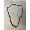 Image 1 : NATURAL BUTTERSCOTCH BALTIC AMBER NECKLACE, THUMBLED BEADS EXTRA LENGTH GRADUATED SIZES 31"